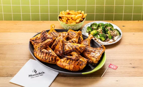 2 Whole peri-peri chickens+2 large sides
