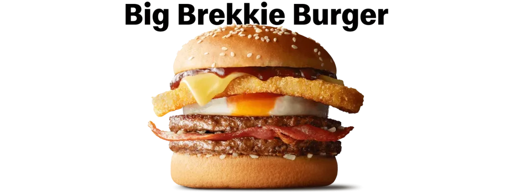 Big Brekkie Burger in Mcmuffins menu