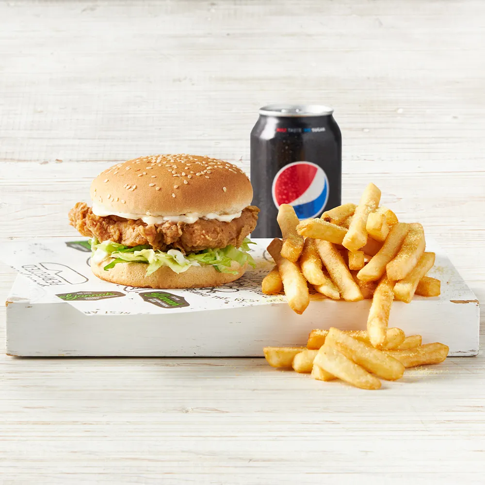 Crispy Chicken Burger Meal
