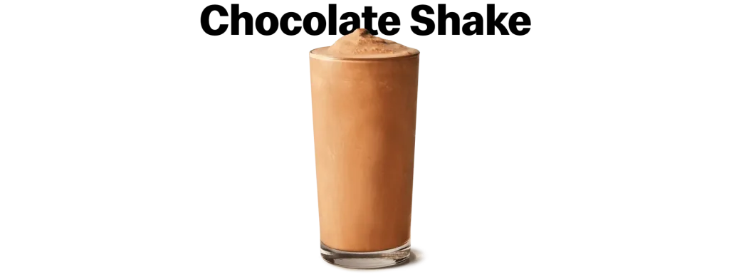 Small Chocolate Shake in Shakes & Frappes Menu 