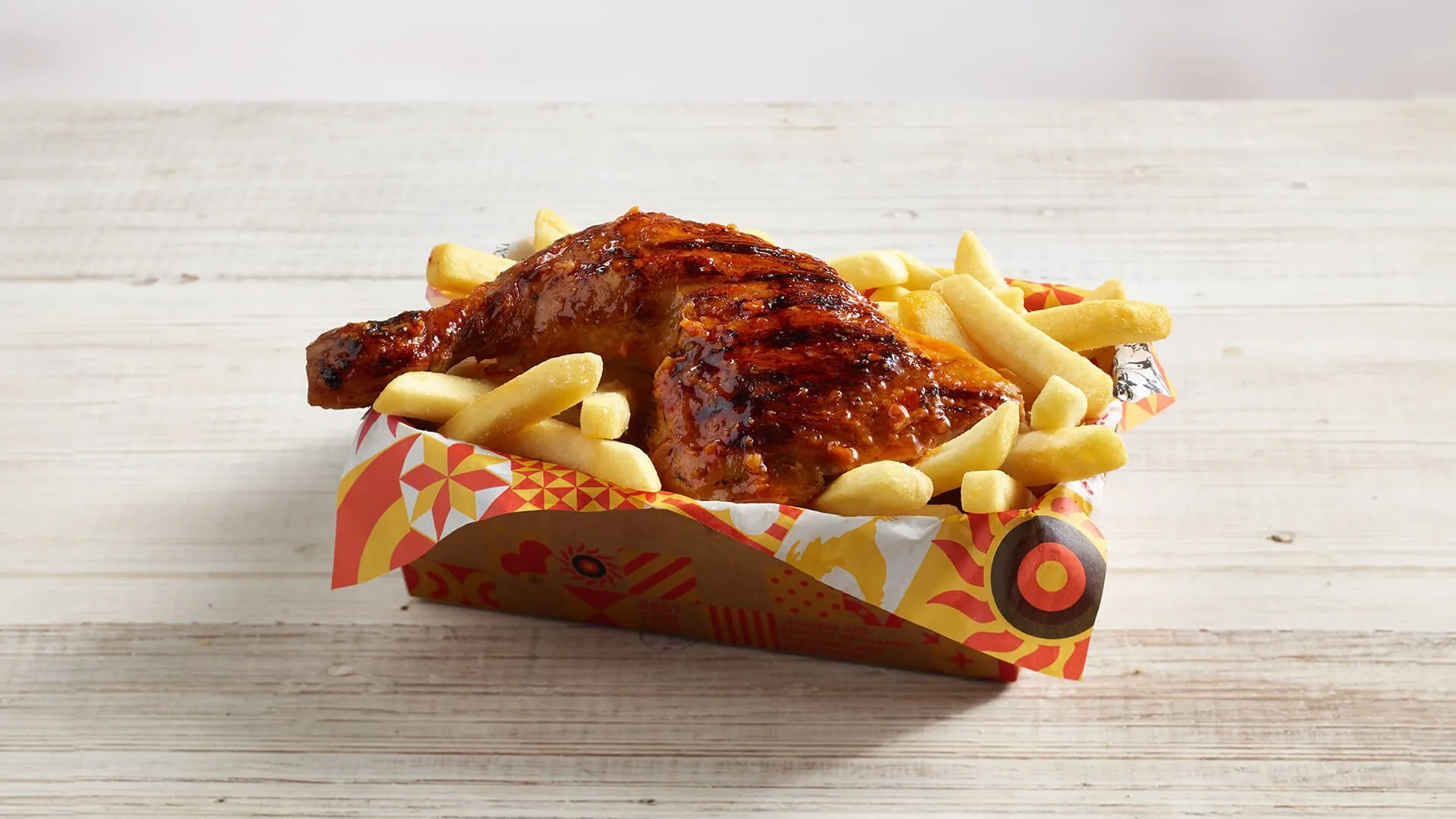 Quarter Flame Grilled Chicken and Chips