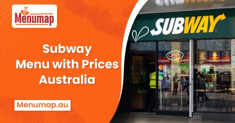 Subway menu with prices