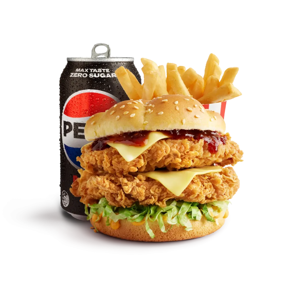 Zinger Stacker Burger Combo