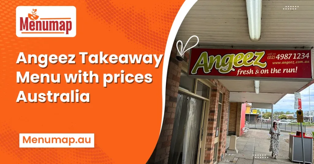 Angeez takeaway menu with prices