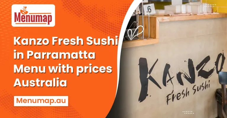 Kanzo Fresh Sushi in Parramatta menu with prices