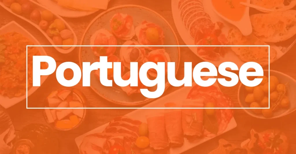 Portuguese restaurant Menus