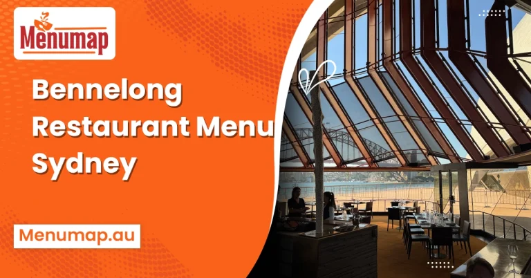 Bennelong Restaurant Menu Sydney